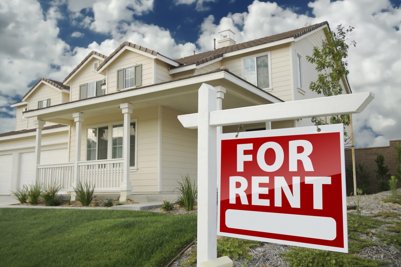 a two-story house for rent